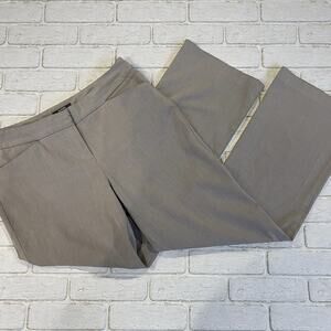 Alfani Petite Wide Leg Dress Pants Gray Stretch Career Minimalist 8P